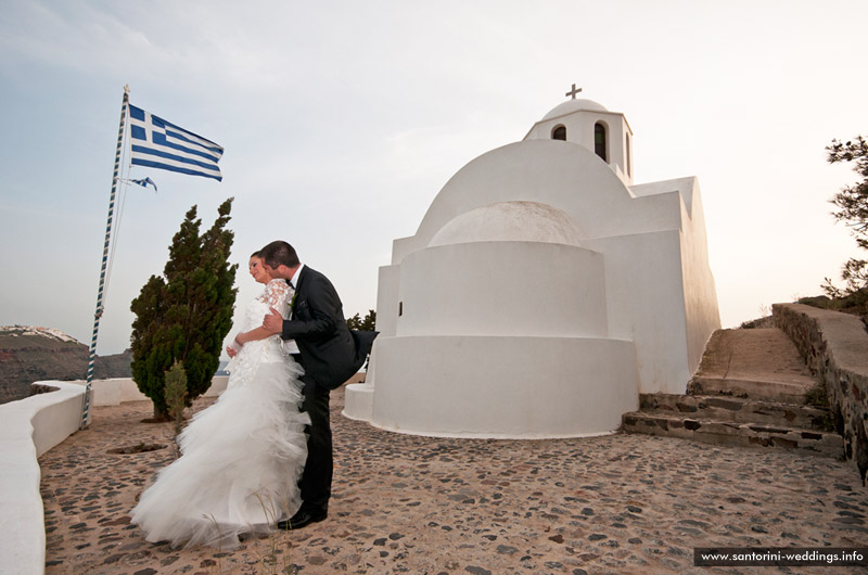Orthodox Wedding in Santorini