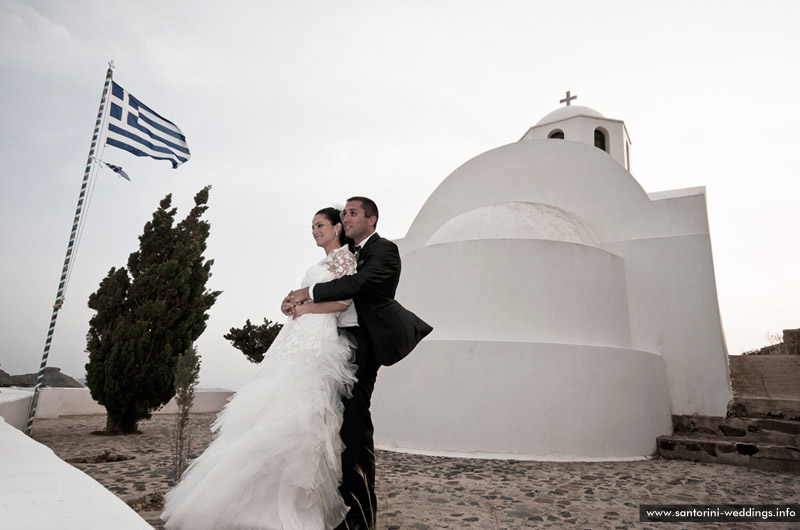 Orthodox Wedding in Santorini