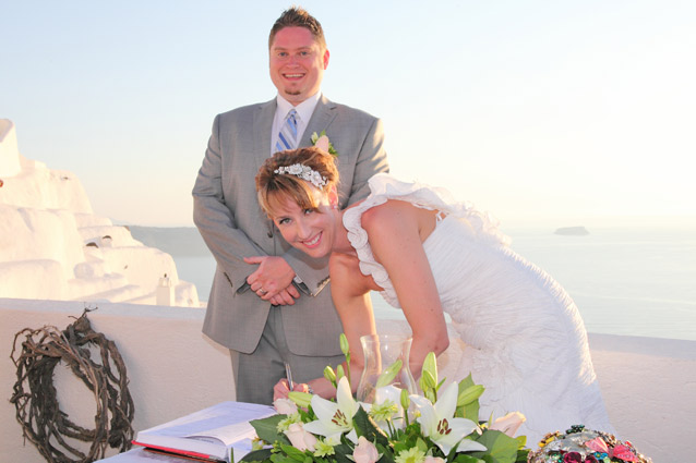 agia irini wedding santorini