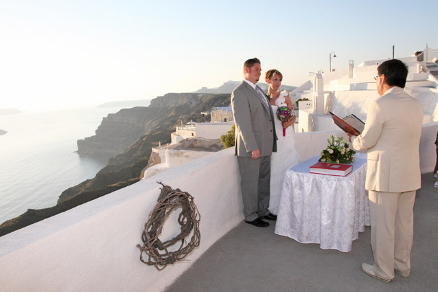 agia irini wedding santorini