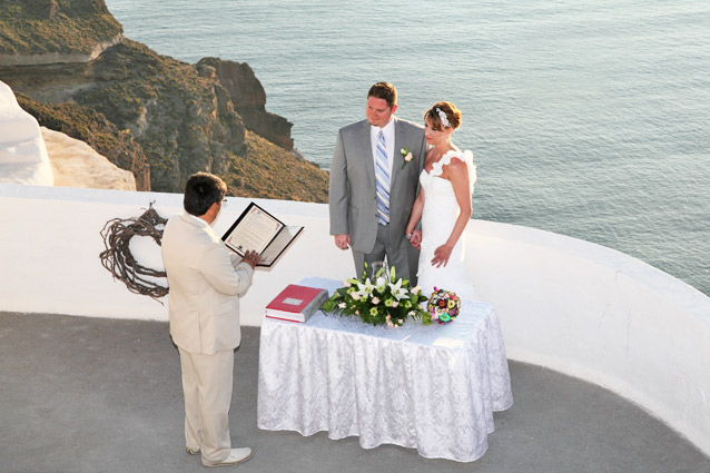 wedding in santorini