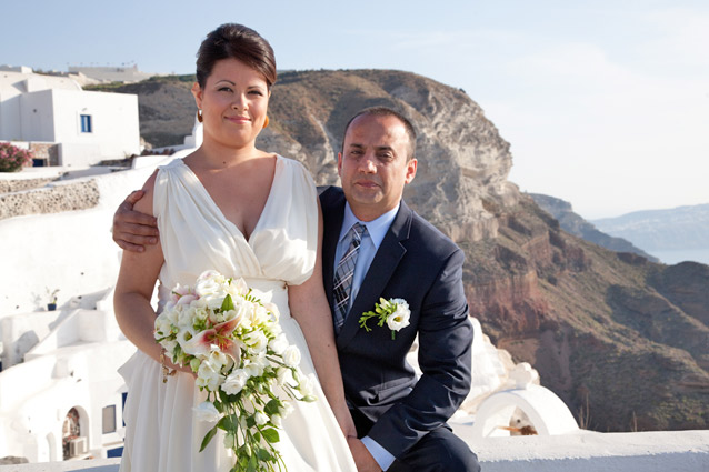 Wedding in Santorini Loucas Hotel