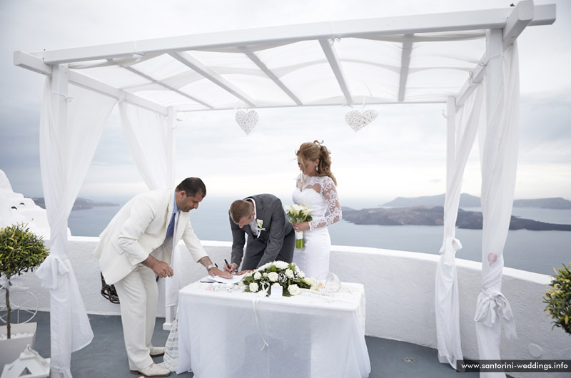 volcano view villas wedding santorini