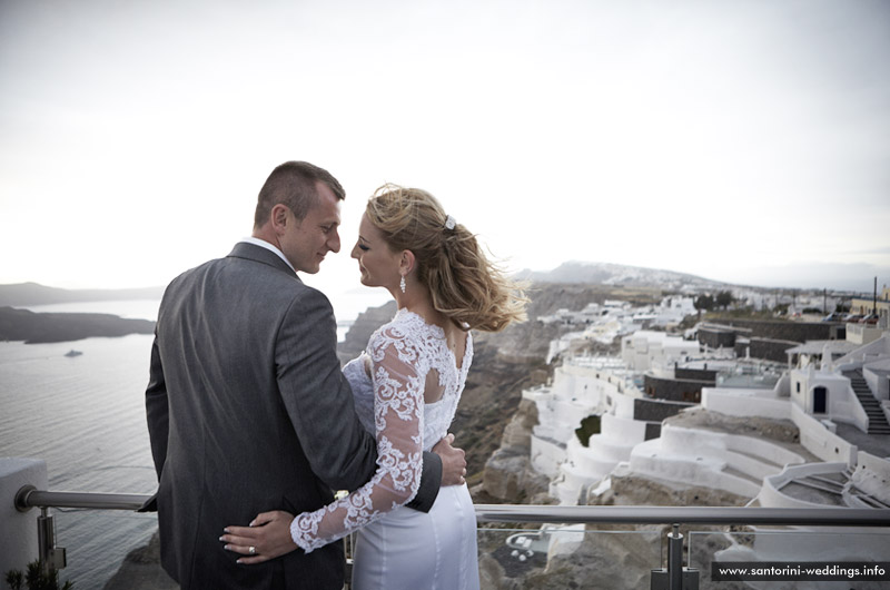 volcano view villas wedding santorini