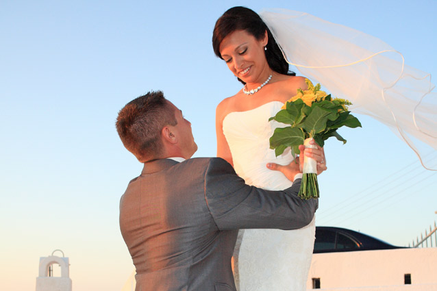 Wedding in Santorini St. Irene