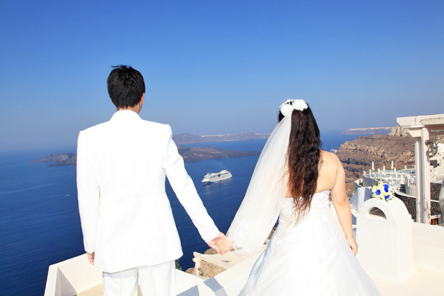 wedding in santorini