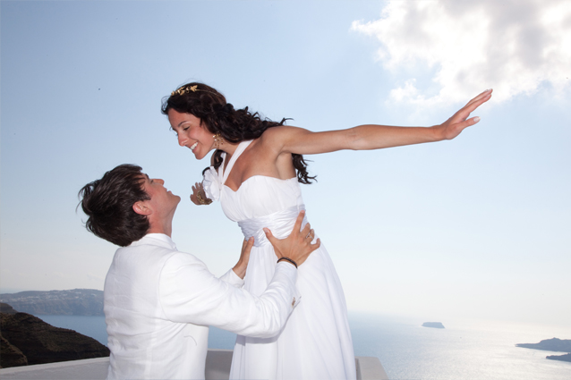 wedding in santorini