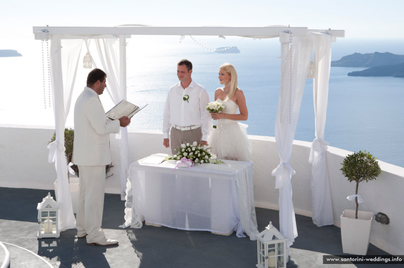 Wedding in Santorini