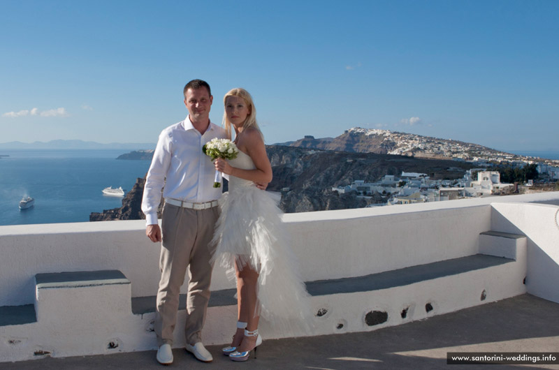 Wedding in Santorini