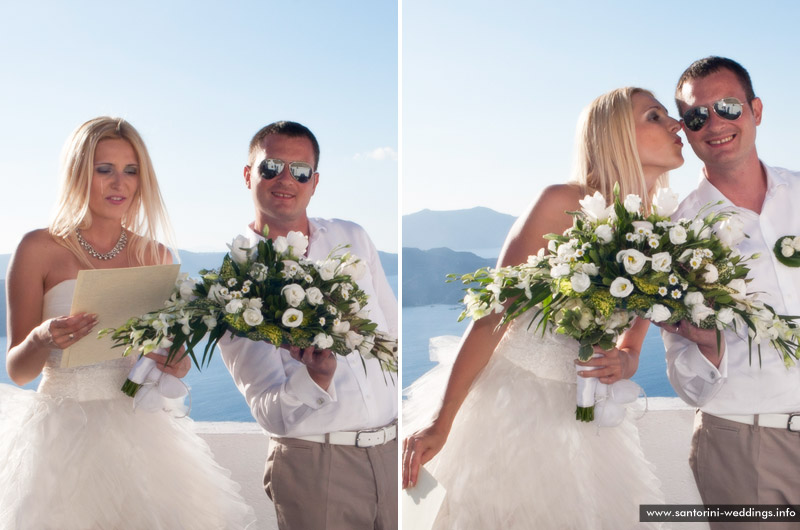 Wedding in Santorini