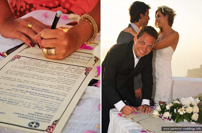 Wedding in Santorini