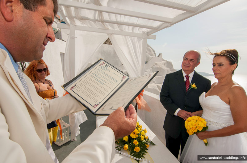 Wedding in Santorini