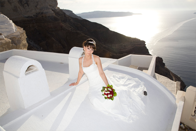 agia irini santorini wedding