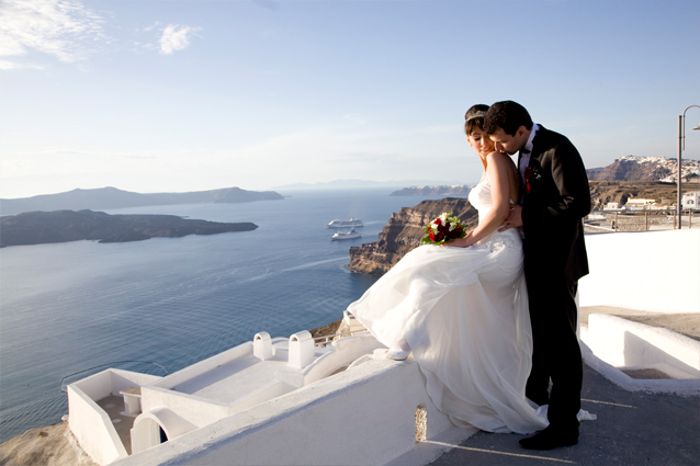 agia irini santorini wedding