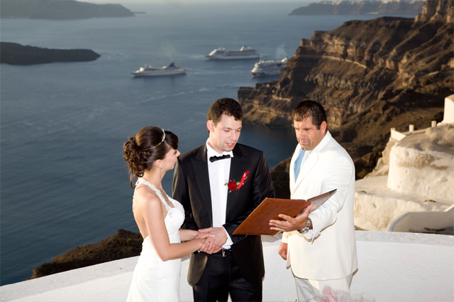 agia irini santorini wedding