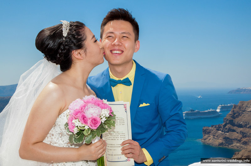 Wedding in Santorini