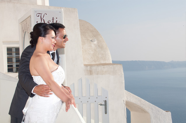 wedding in santorini