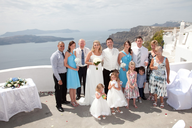 wedding in santorini