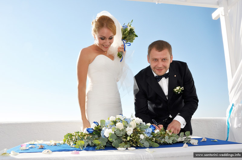 Wedding in Santorini