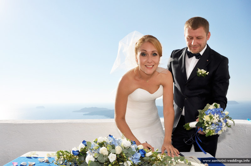 Wedding in Santorini