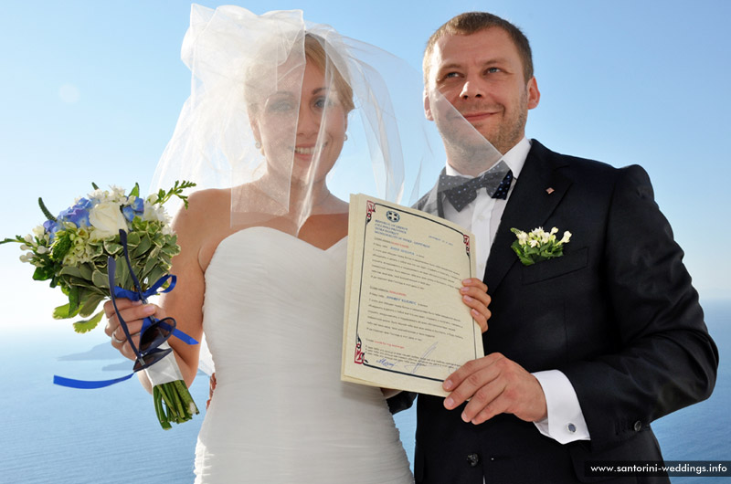 Wedding in Santorini