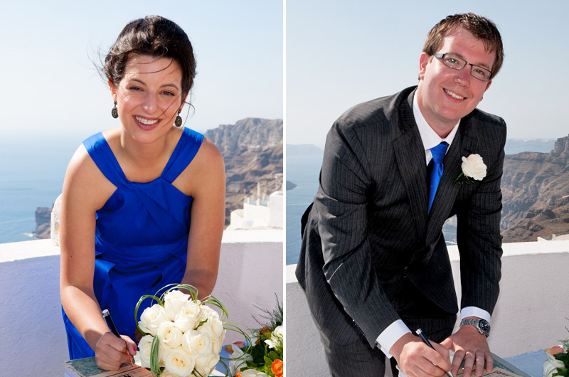 santorini weddings