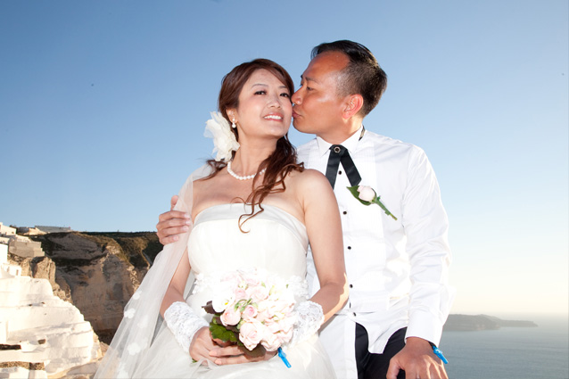 Wedding in Santorini Loucas Hotel