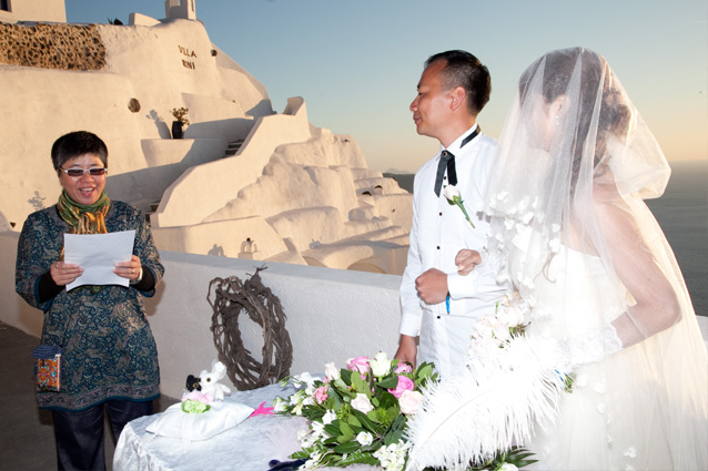 agia irene wedding santorini