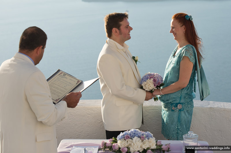 Wedding in Santorini