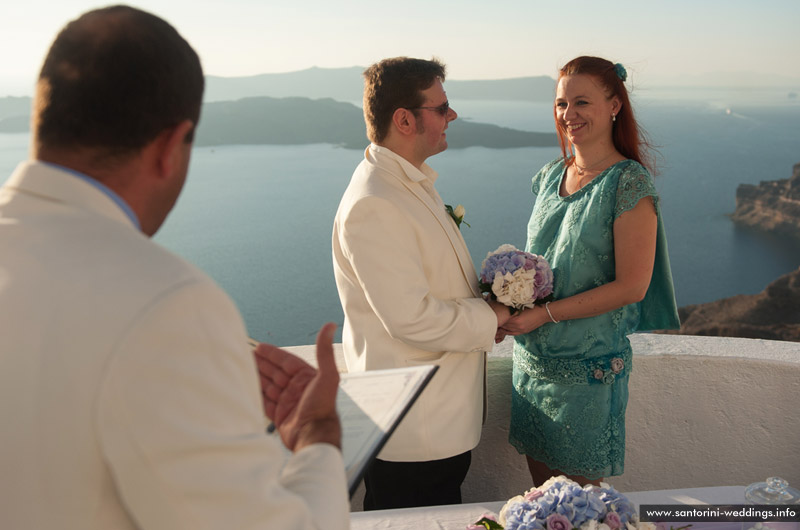 Wedding in Santorini