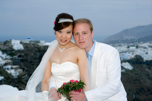 weddings in santorini