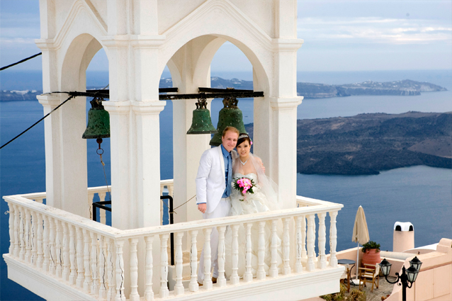 weddings in santorini