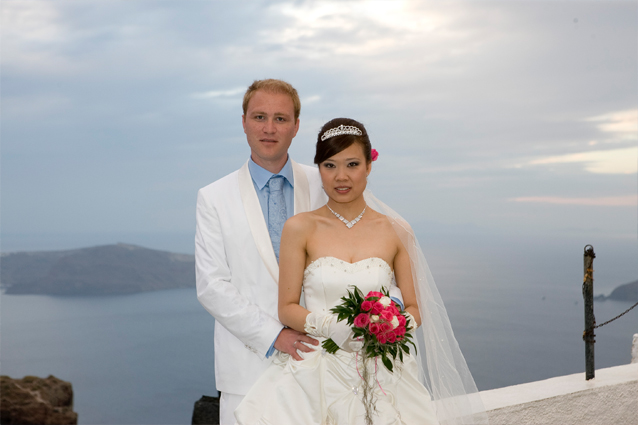 weddings in santorini