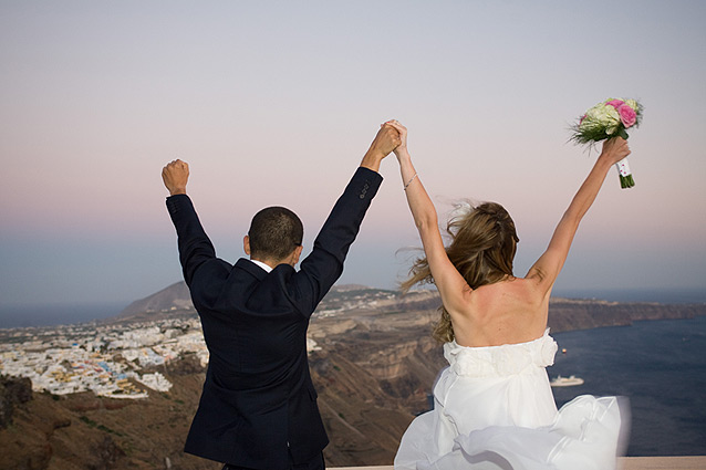 just married in greece