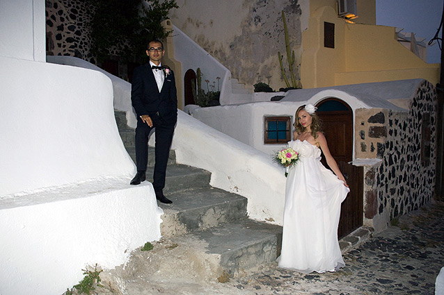 religious wedding santorini