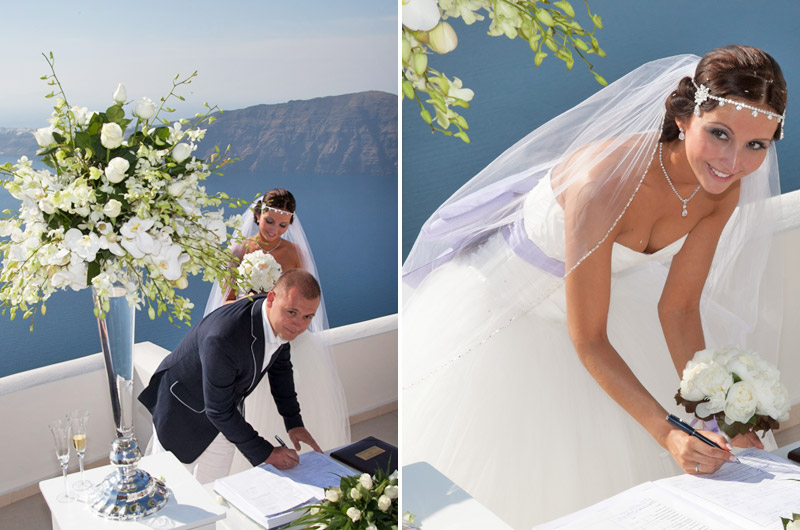 santorini weddings