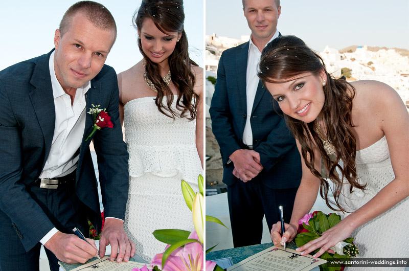 Wedding in Santorini