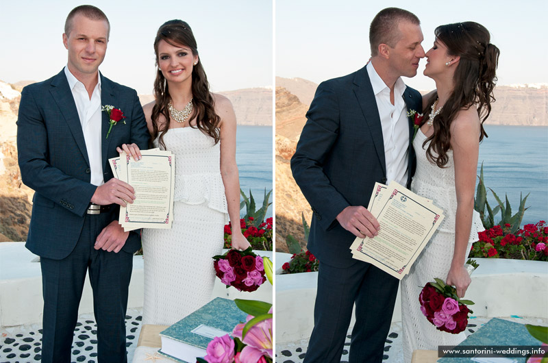 Wedding in Santorini