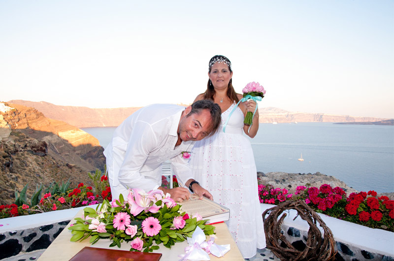 santorini weddings