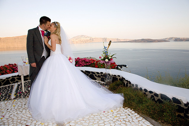 oia sunset wedding