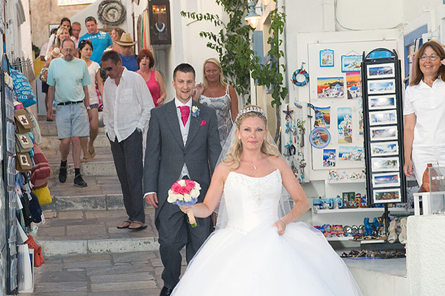 bride groom santorini