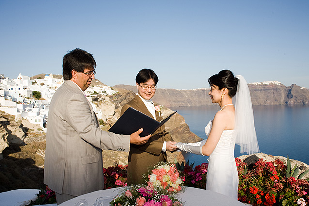 wedding in oia