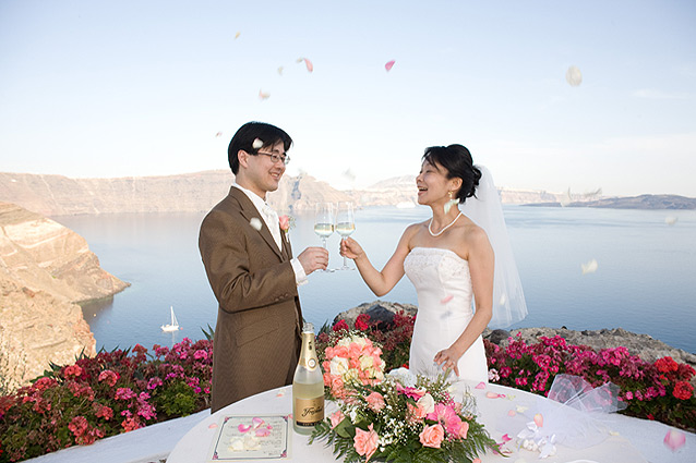 santorini wedding