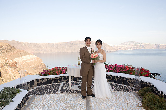 santorini greece wedding