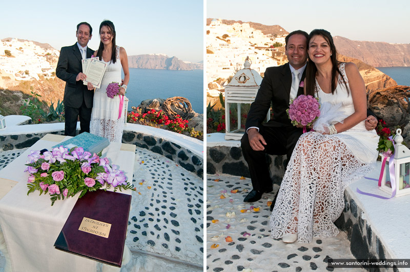 santorini weddings