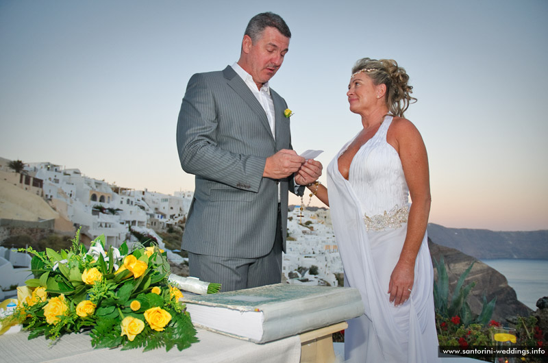 andronis santorini wedding