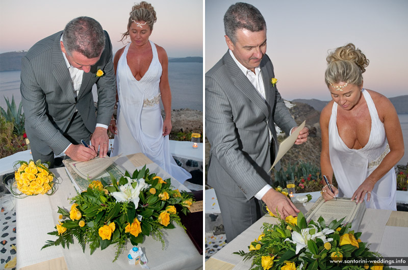 santorini weddings