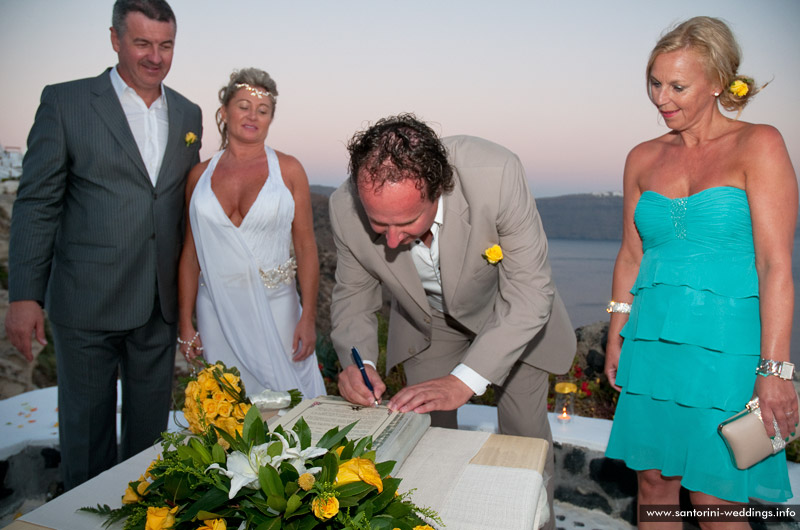 andronis santorini wedding