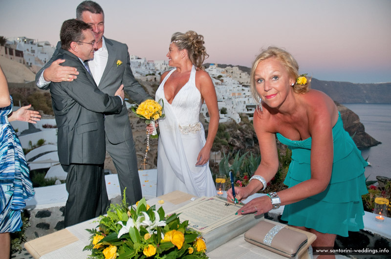 santorini weddings