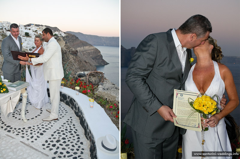 santorini weddings